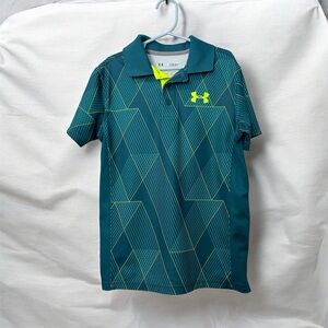 Under Armour Kids Geometric dry fit Polo Shirt